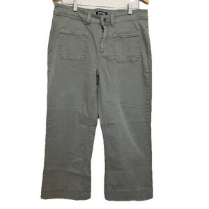 Buffalo‎ David Bitton Jeans Women 12 Green Bridgette High Rise Soft Stretch Crop